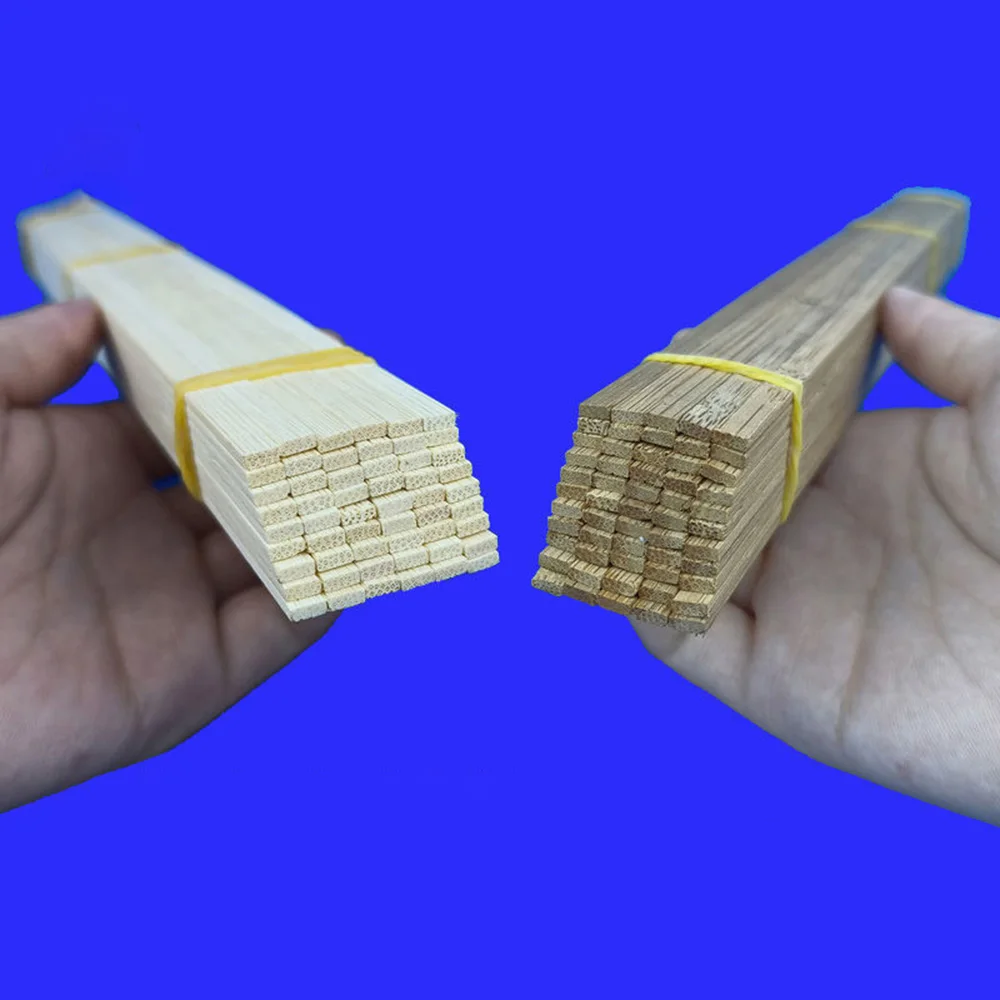20шт Двойной контрастный деревянный брус DIY Материал модели здания Деревянная палка Материалы модели здания ручной работы Квадратное дерево Изображение 4